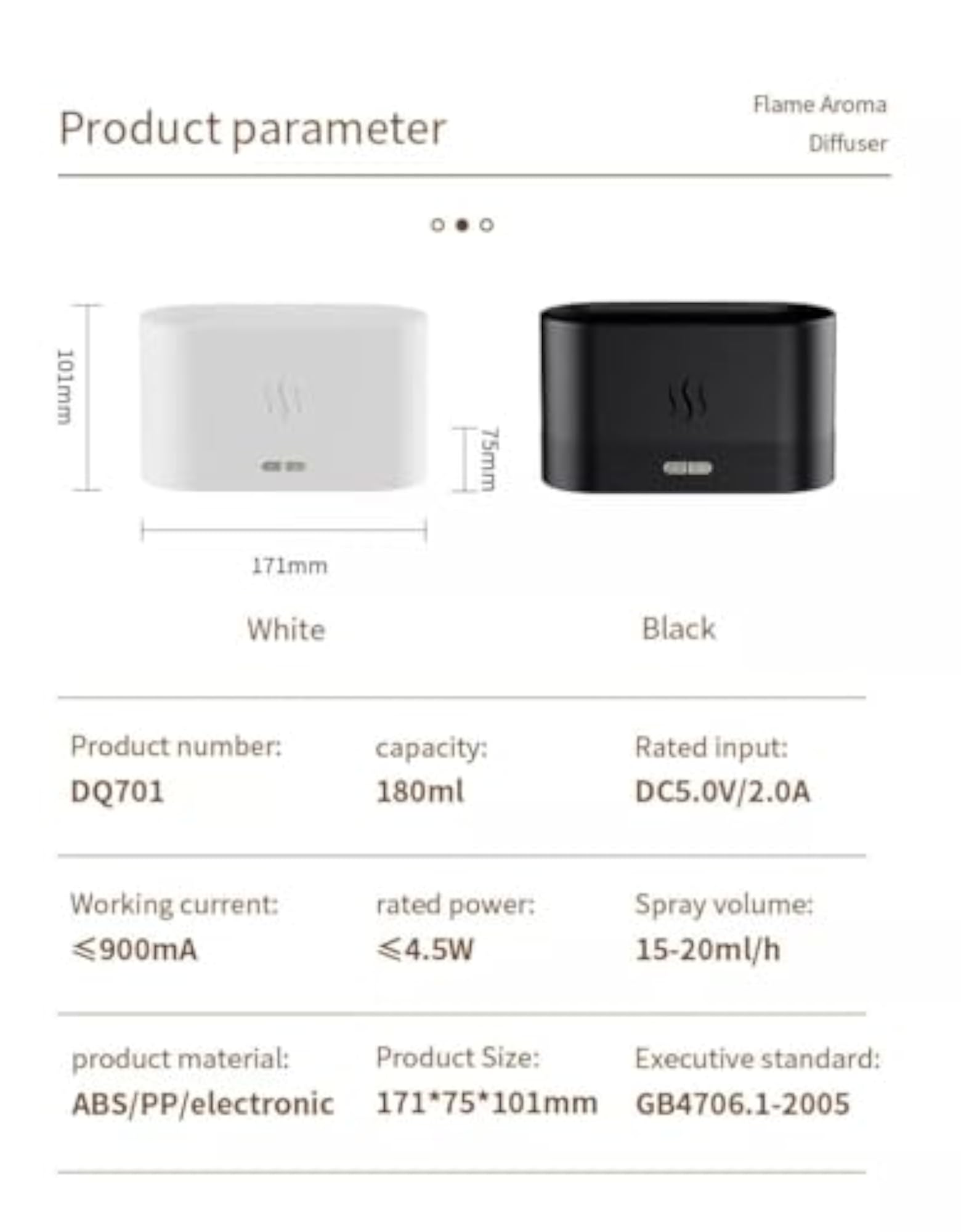 THE HOME DECOR COMPANY Fire Flame Night Light Aroma Diffuser